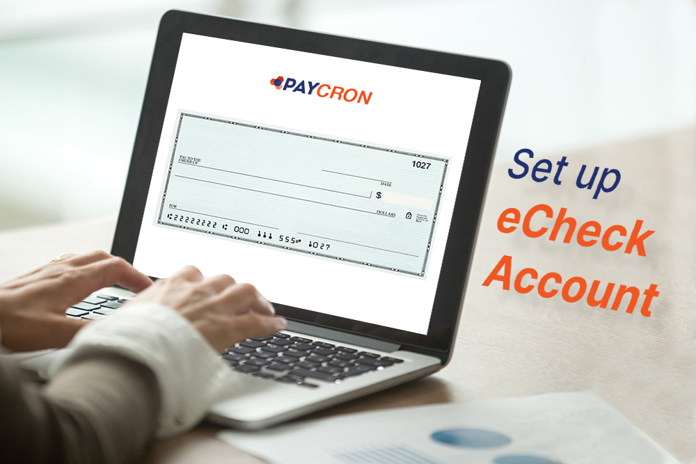 set up echeck account for business