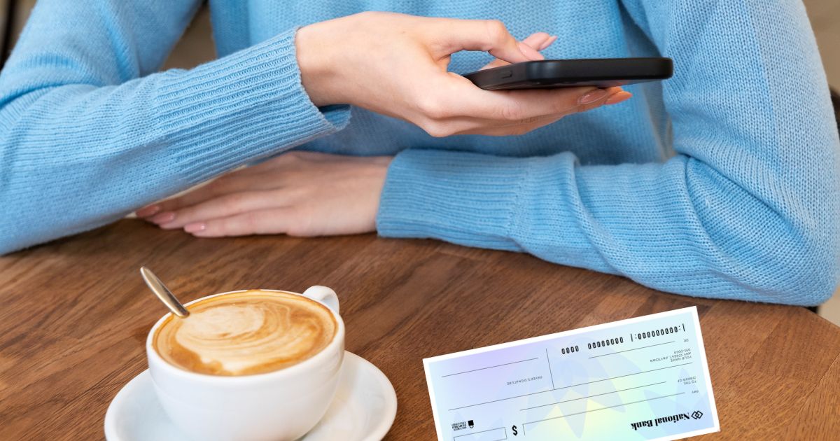 How to deposit check using mobile application