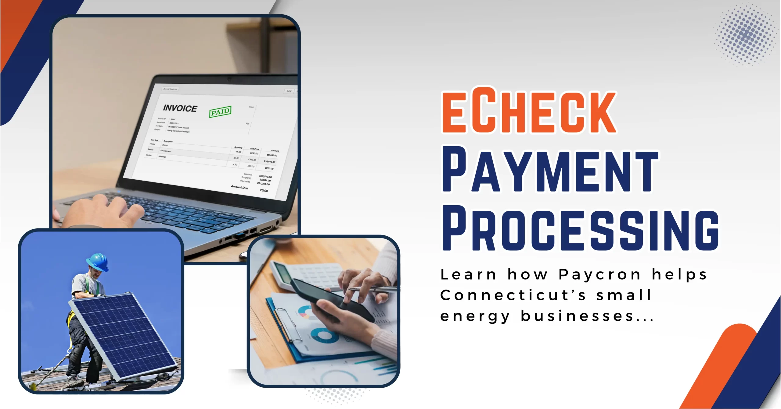 eCheck Payment Processing for Connecticut’s Small Energy Businesses